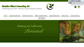 What Chandlergilbertcounseling.com website looked like in 2021 (3 years ago)