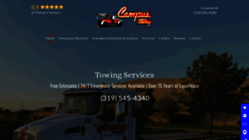 What Campustowing.com website looked like in 2021 (3 years ago)