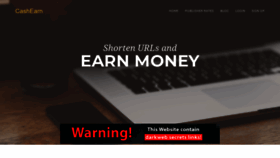 What Cashearn.cc website looked like in 2021 (3 years ago)