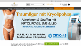 What Cryotec-cosmetic.com website looked like in 2021 (3 years ago)