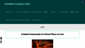 What Carefreecountryclub.org website looked like in 2021 (3 years ago)