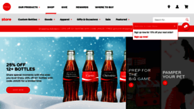 What Cokestore.com website looked like in 2021 (3 years ago)