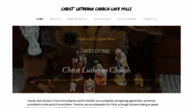 What Christlutheranlakemills.org website looked like in 2021 (3 years ago)