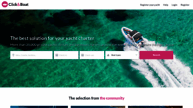 What Clickandboat.com website looked like in 2021 (3 years ago)