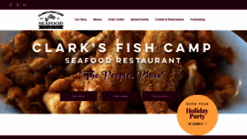 What Clarksfishcamp.net website looked like in 2021 (3 years ago)