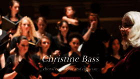 What Christinebass.com website looked like in 2021 (3 years ago)