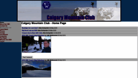 What Calgarymountainclub.com website looked like in 2021 (3 years ago)
