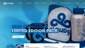 What Cloud9.gg website looked like in 2021 (3 years ago)