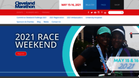 What Clevelandmarathon.com website looked like in 2021 (4 years ago)