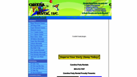 What Carolinapartyrental.com website looked like in 2021 (3 years ago)