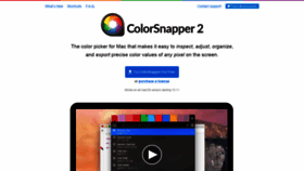 What Colorsnapper.com website looked like in 2021 (3 years ago)