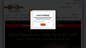 What Cookswarehouse.com website looked like in 2021 (3 years ago)