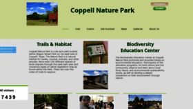 What Coppellnaturepark.org website looked like in 2021 (3 years ago)