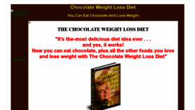 What Chocolatedietsystem.com website looked like in 2021 (3 years ago)
