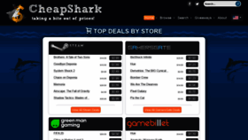 What Cheapshark.com website looked like in 2021 (3 years ago)