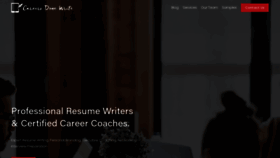 What Careersdonewrite.com website looked like in 2021 (3 years ago)