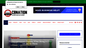 What Ceoblognation.com website looked like in 2021 (3 years ago)