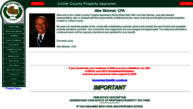 What Collierappraiser.com website looked like in 2021 (3 years ago)