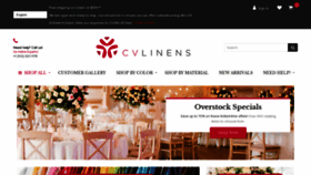 What Cvlinens.com website looked like in 2021 (3 years ago)