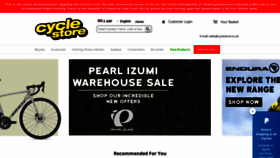 What Cyclestore.co.uk website looked like in 2021 (3 years ago)