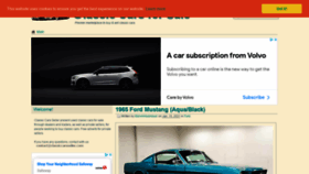 What Classiccarsseller.com website looked like in 2021 (3 years ago)