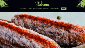 What Cafehabana.com website looked like in 2021 (3 years ago)
