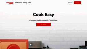 What Chefsplate.com website looked like in 2021 (3 years ago)