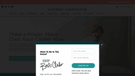 What Careercontessa.com website looked like in 2021 (3 years ago)