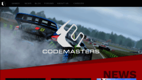 What Codemasters.com website looked like in 2021 (3 years ago)