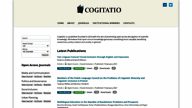 What Cogitatiopress.com website looked like in 2021 (3 years ago)