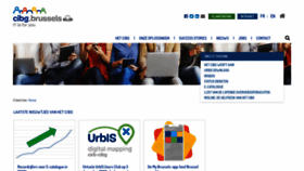 What Cibg.brussels website looked like in 2021 (3 years ago)