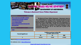 What Castcertificatewb.gov.in website looked like in 2021 (4 years ago)