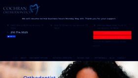 What Cochranorthodontics.com website looked like in 2021 (3 years ago)