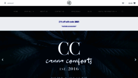What Cannacomforts.com website looked like in 2021 (3 years ago)