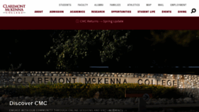 What Claremontmckenna.edu website looked like in 2021 (3 years ago)