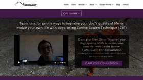 What Caninebowentechnique.com website looked like in 2021 (3 years ago)