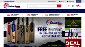 What Cricketstoreonline.com website looked like in 2021 (3 years ago)