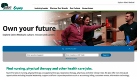 What Careers.selectmedical.com website looked like in 2021 (3 years ago)