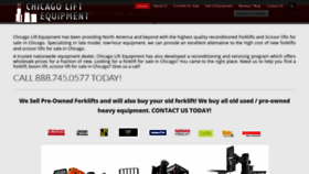 What Chicagoliftequipment.com website looked like in 2021 (3 years ago)