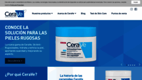 What Cerave.mx website looked like in 2021 (3 years ago)