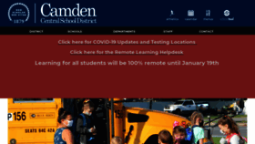 What Camdenschools.org website looked like in 2021 (3 years ago)