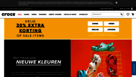 What Crocs.nl website looked like in 2021 (3 years ago)