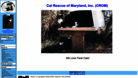 What Catrescueofmd.org website looked like in 2021 (3 years ago)