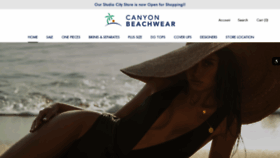 What Canyonbeachwear.com website looked like in 2021 (3 years ago)