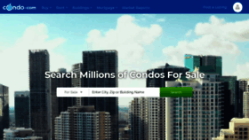 What Condo.com website looked like in 2021 (3 years ago)