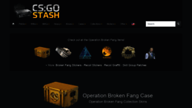 What Csgostash.com website looked like in 2021 (3 years ago)