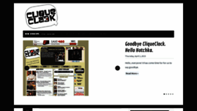 What Cliqueclack.com website looked like in 2021 (3 years ago)