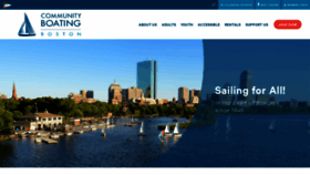 What Community-boating.org website looked like in 2021 (3 years ago)