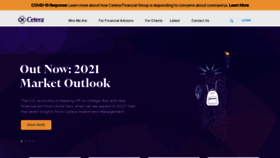 What Cetera.com website looked like in 2021 (3 years ago)