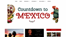 What Countdowntomexico.com website looked like in 2021 (3 years ago)